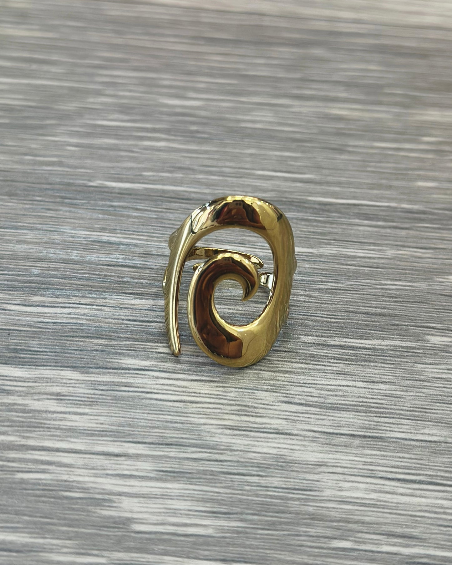 ANILLO ESPIRAL ORO