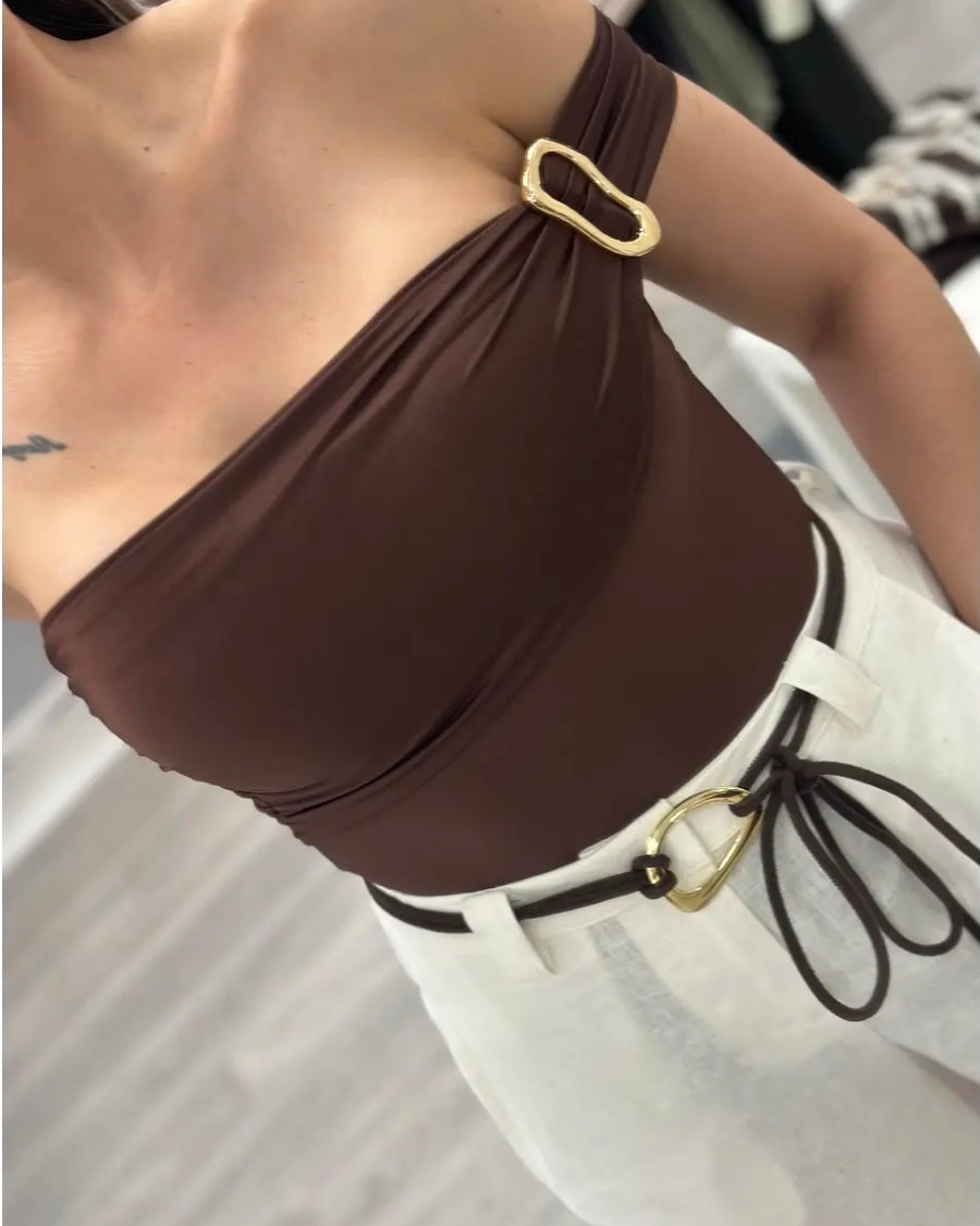 BODY MARRÓN/ORO