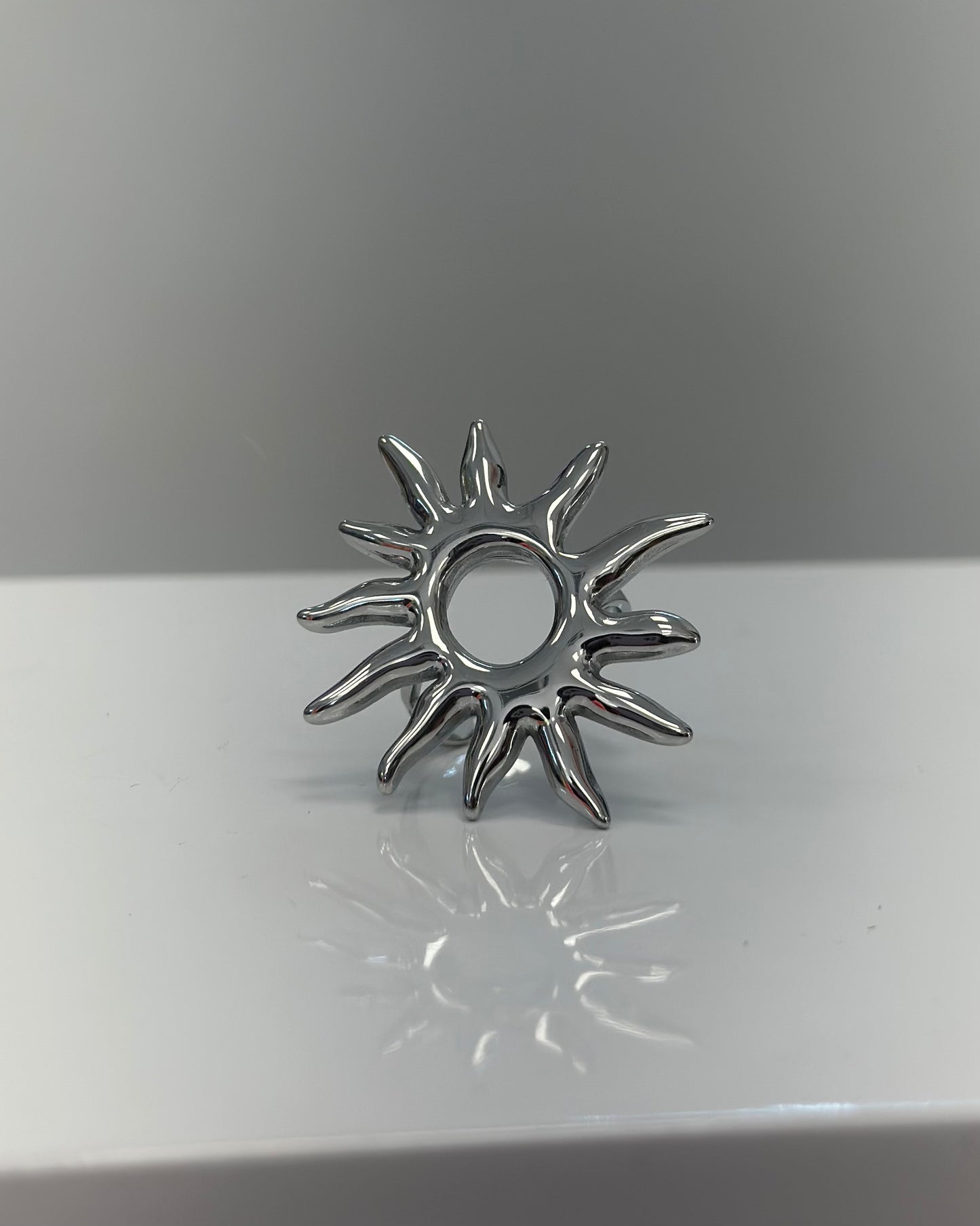 ANILLO SOL PLATA