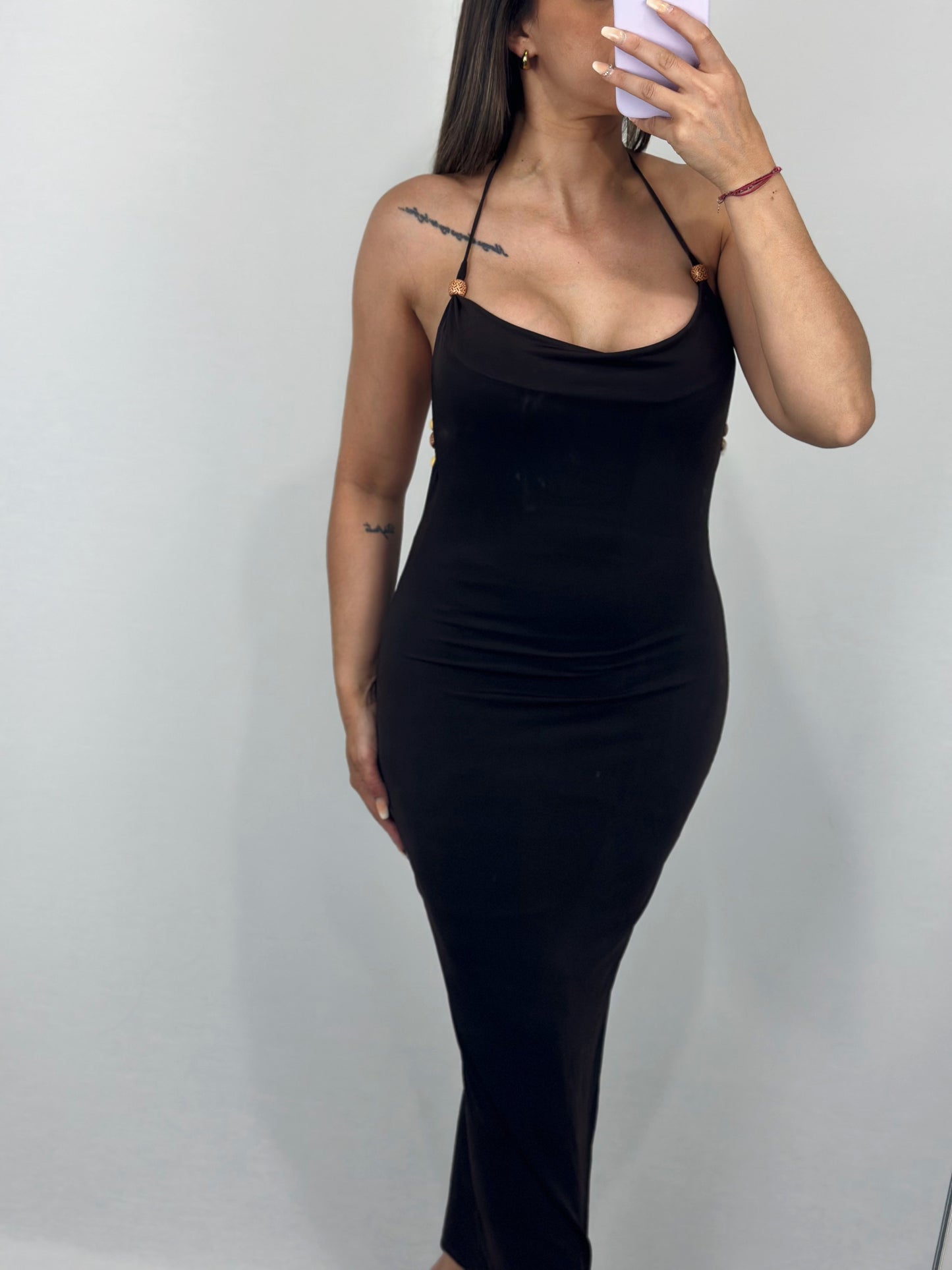 VESTIDO MARRÓN CHOCOLATE