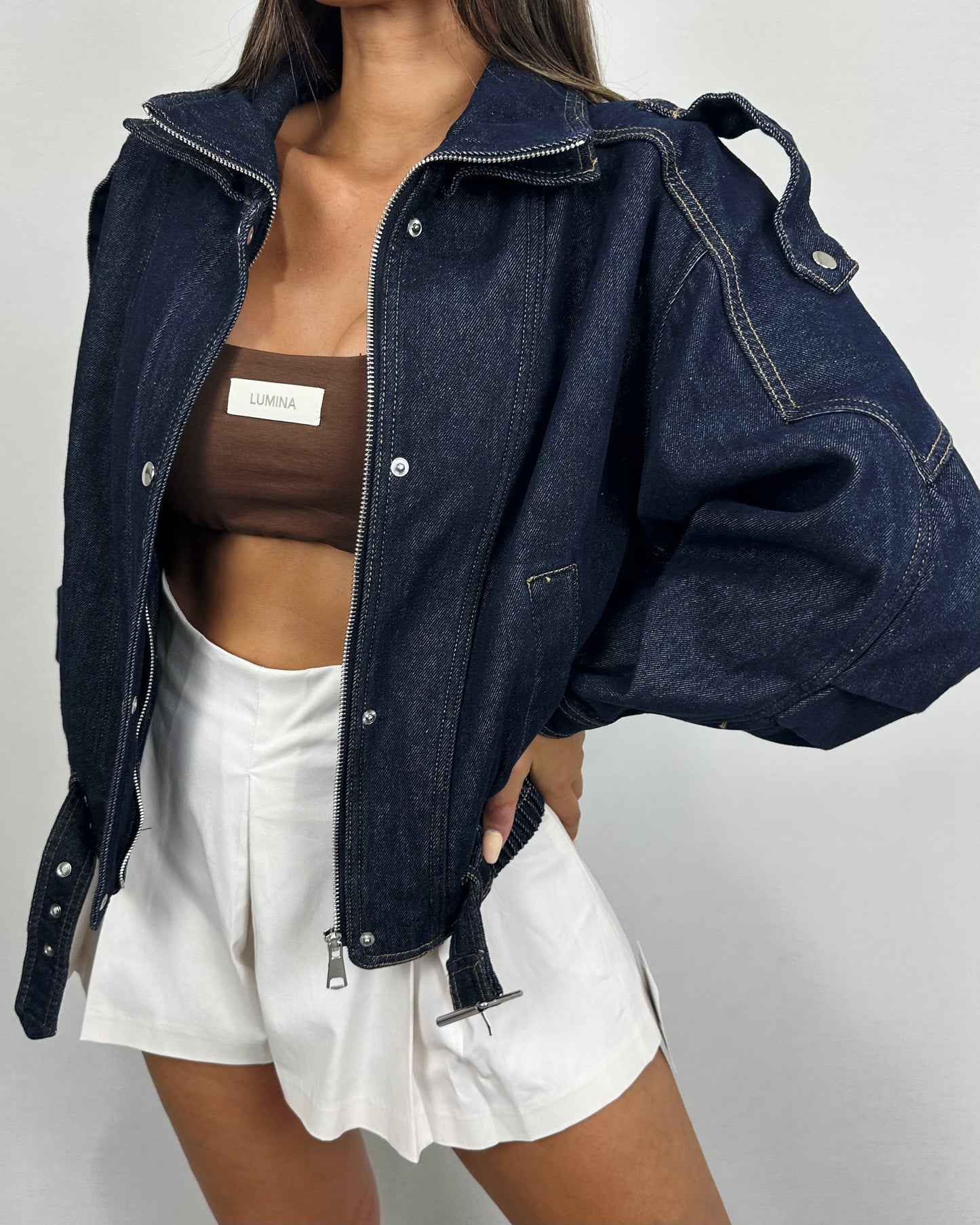 CHAQUETA DENIM PELO