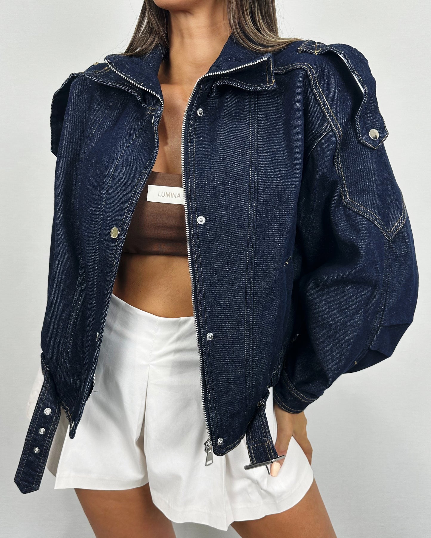 CHAQUETA DENIM PELO