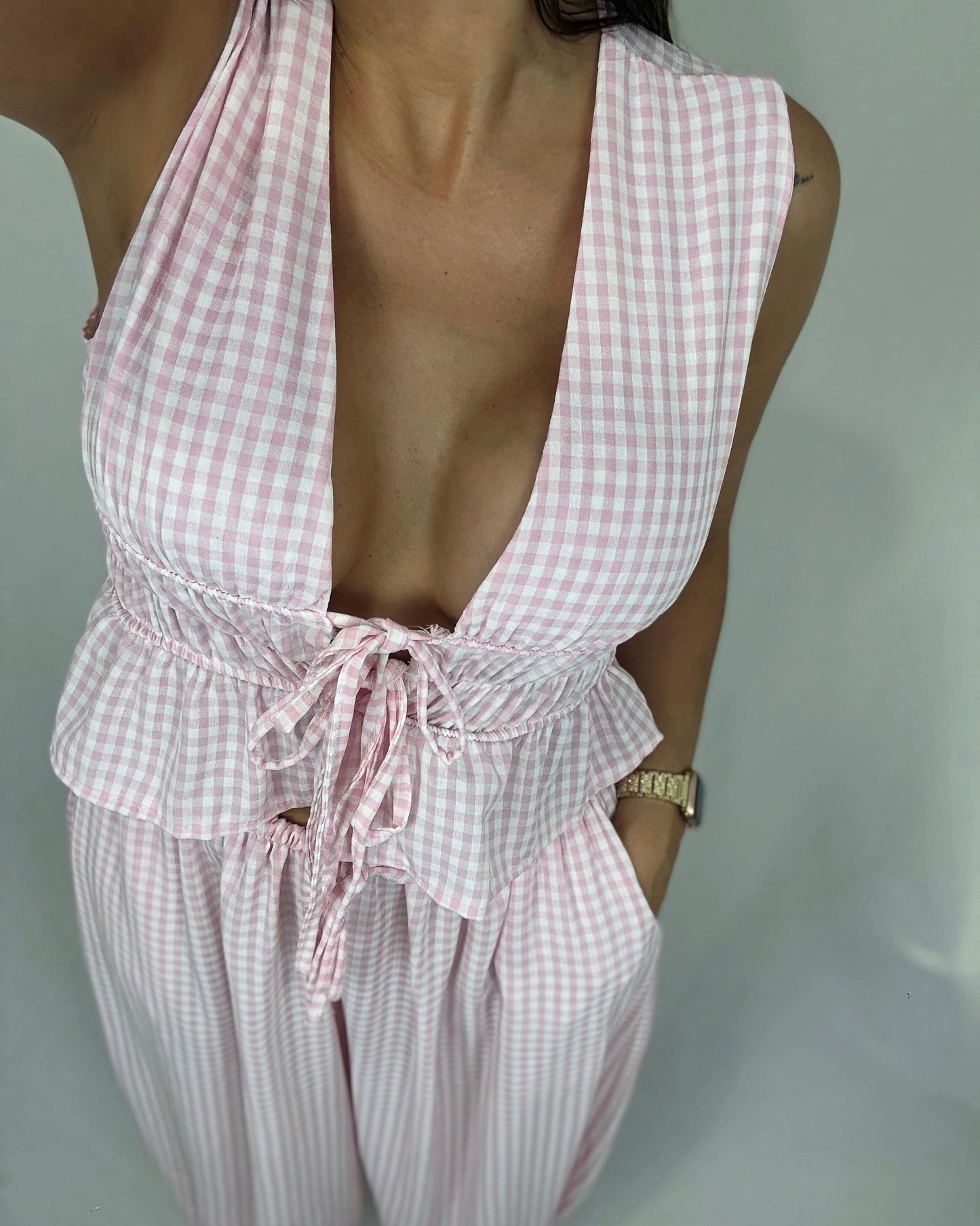 CONJUNTO VICHY PINK