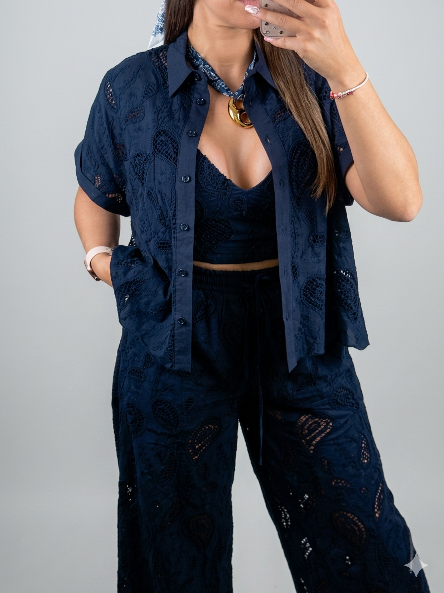 CAMISA ESTAMP BLUE LUMINA