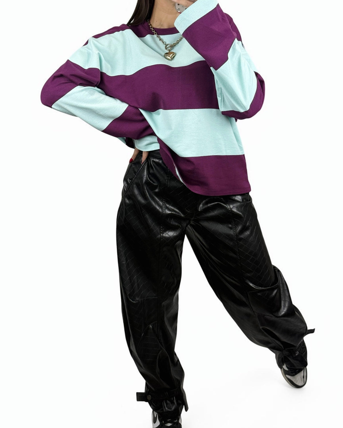 PANTALÓN POLIPIEL CINTO LUMINA