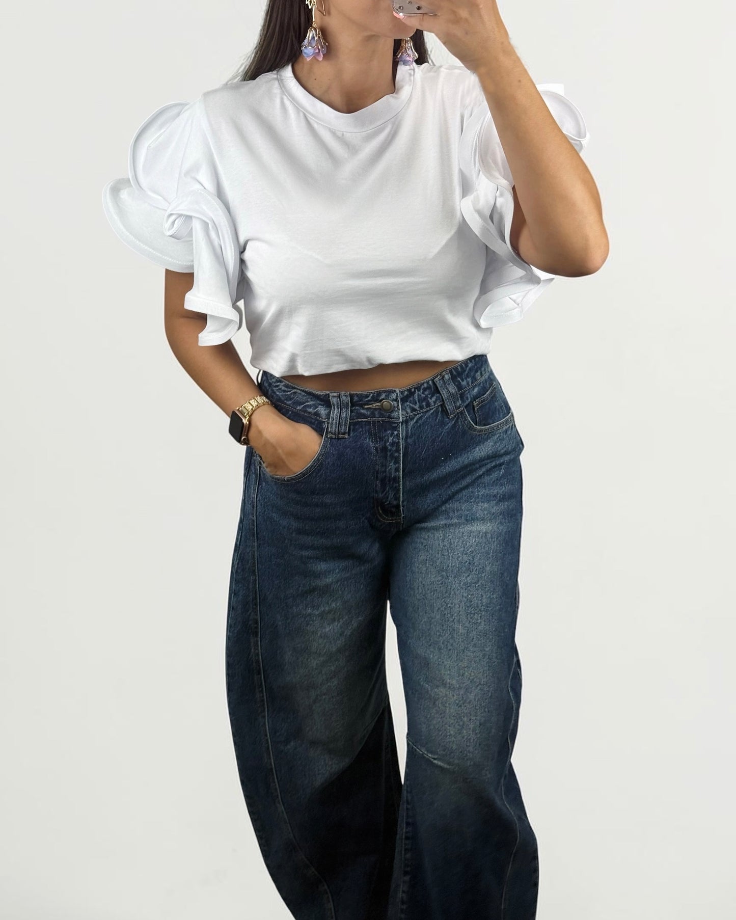 CAMISETA VOLANT WHITE