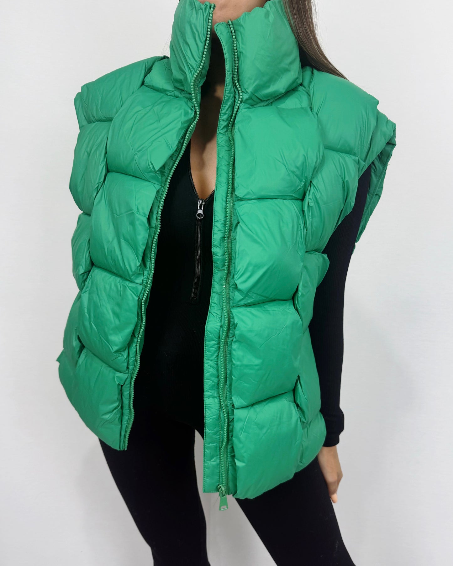CHALECO VERDE OVER