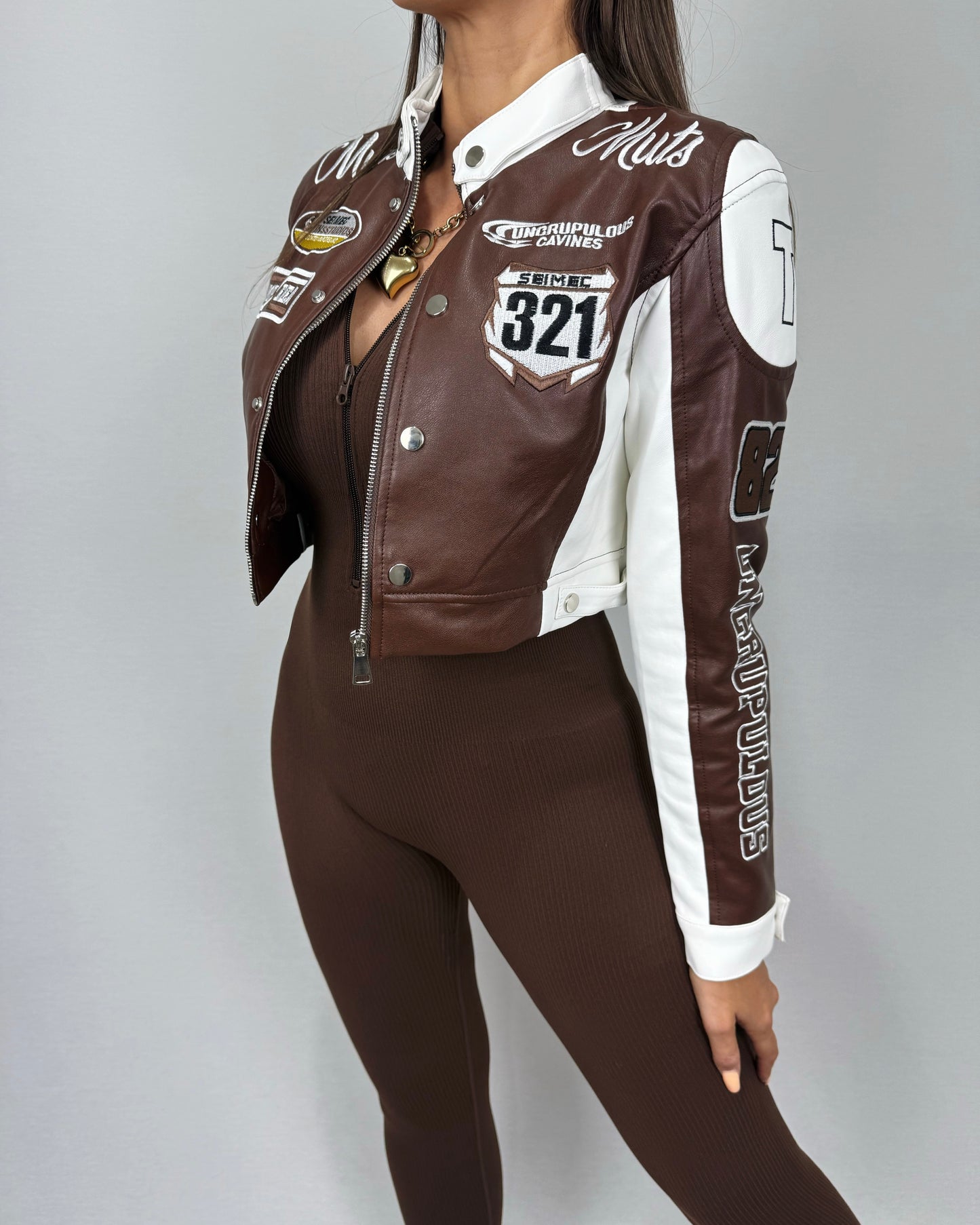 BIKER POLIPIEL CHOCOLATE
