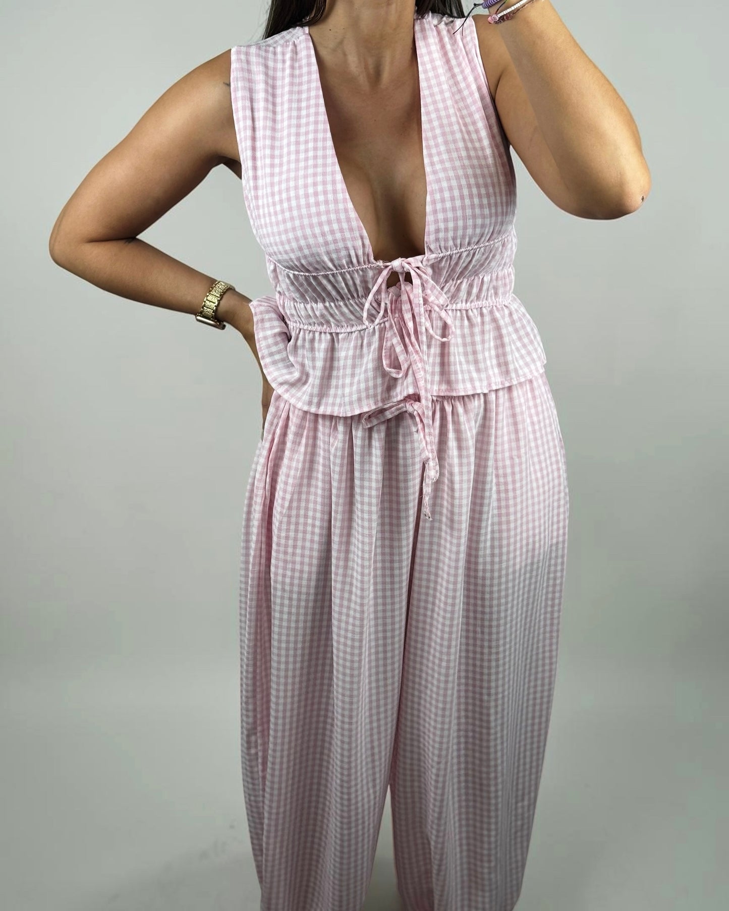 CONJUNTO VICHY PINK