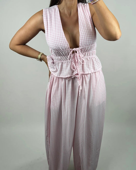 CONJUNTO VICHY PINK