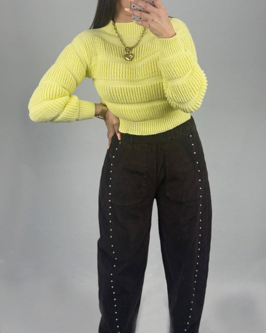 PANTALÓN MICROPANA MARRÓN