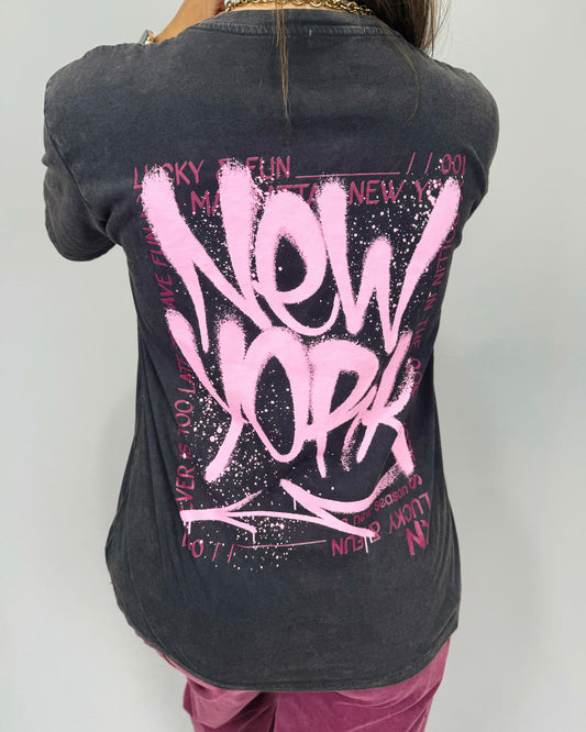 CAMISETA NEW YORK PINK