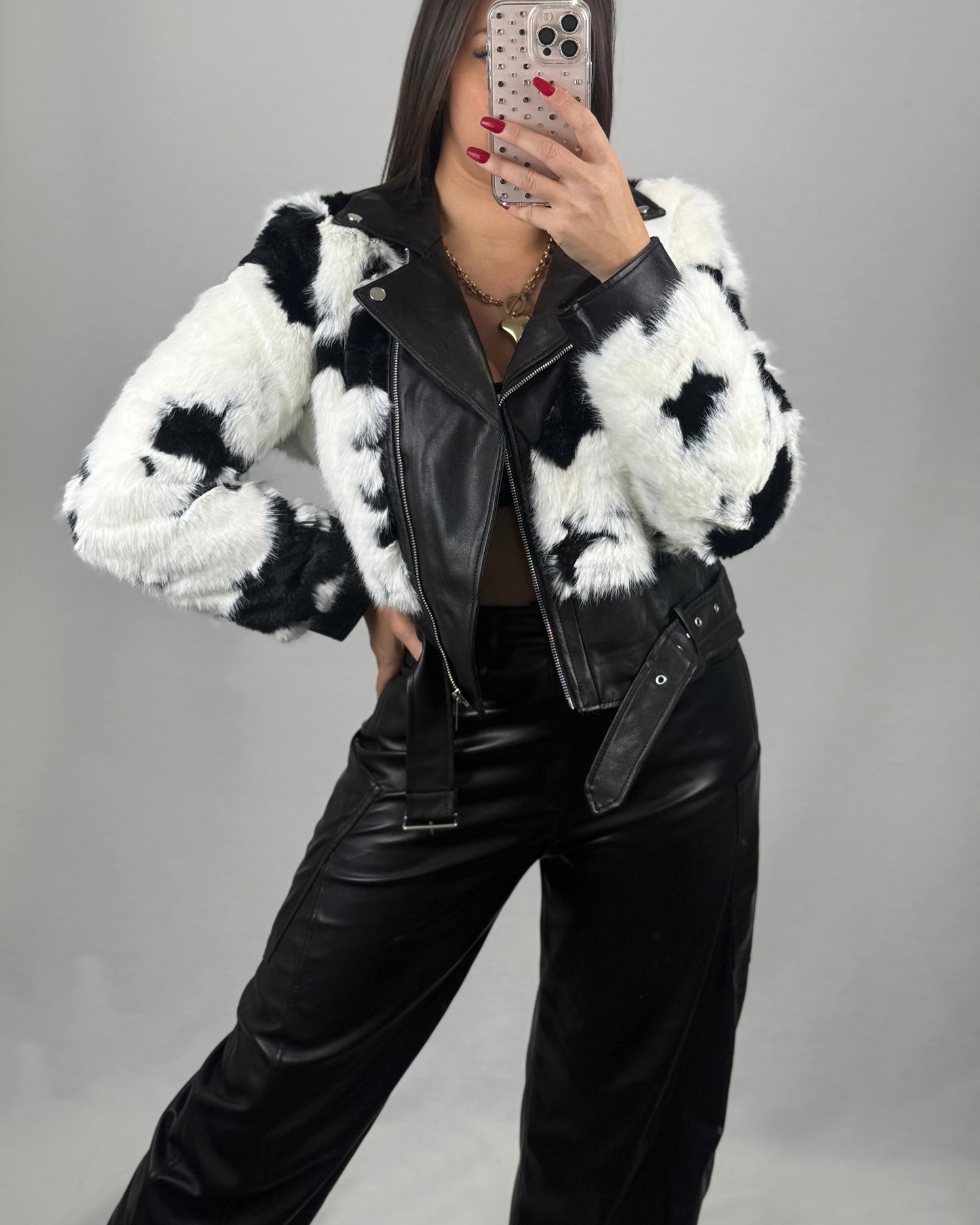 CHAQUETA PREMIUM COW BLACK