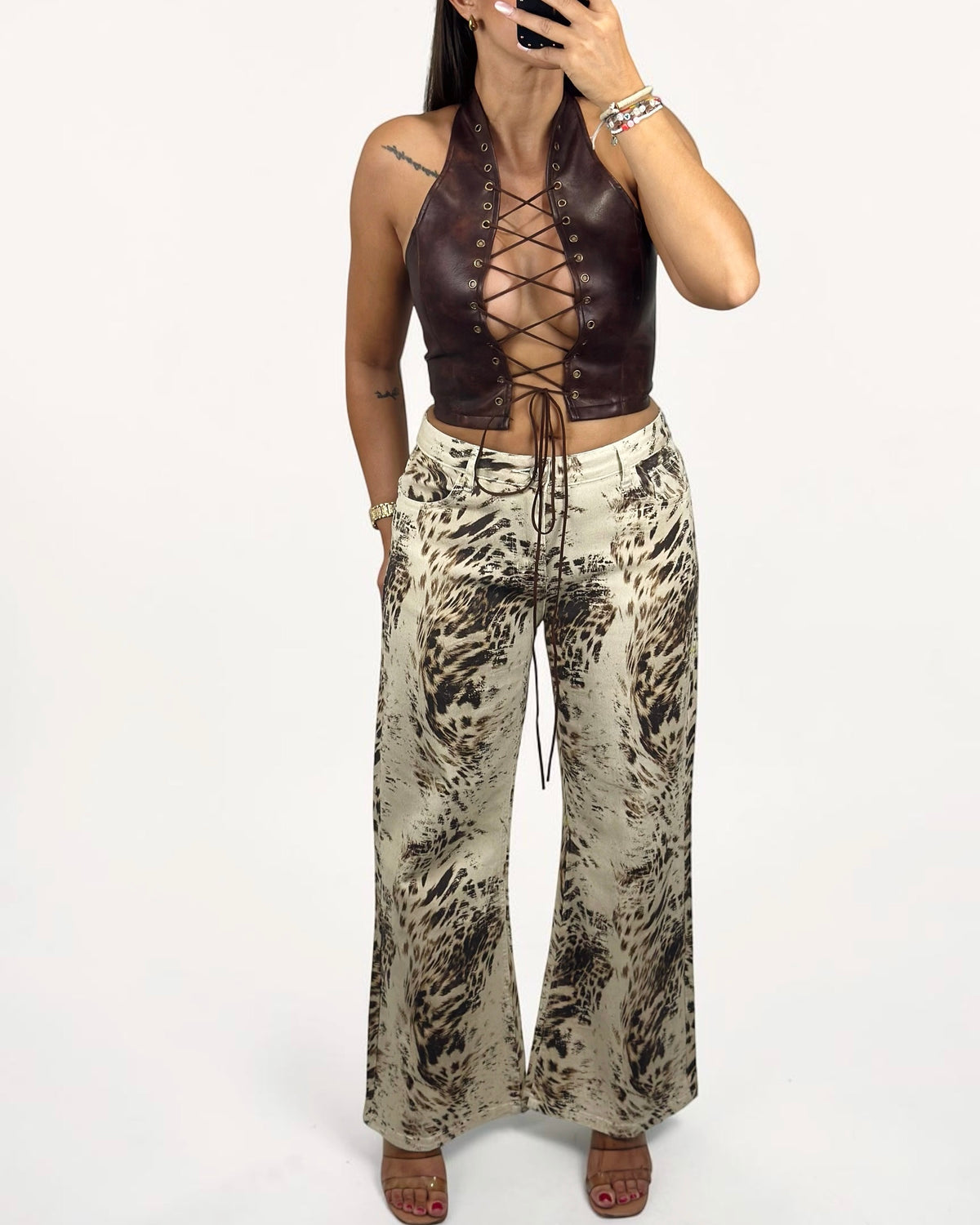 PANTALÓN DENIM LEO BEIGE