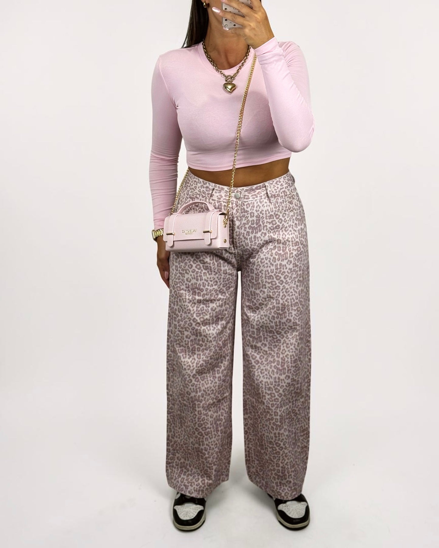 PANTALÓN DENIM LEO PINK