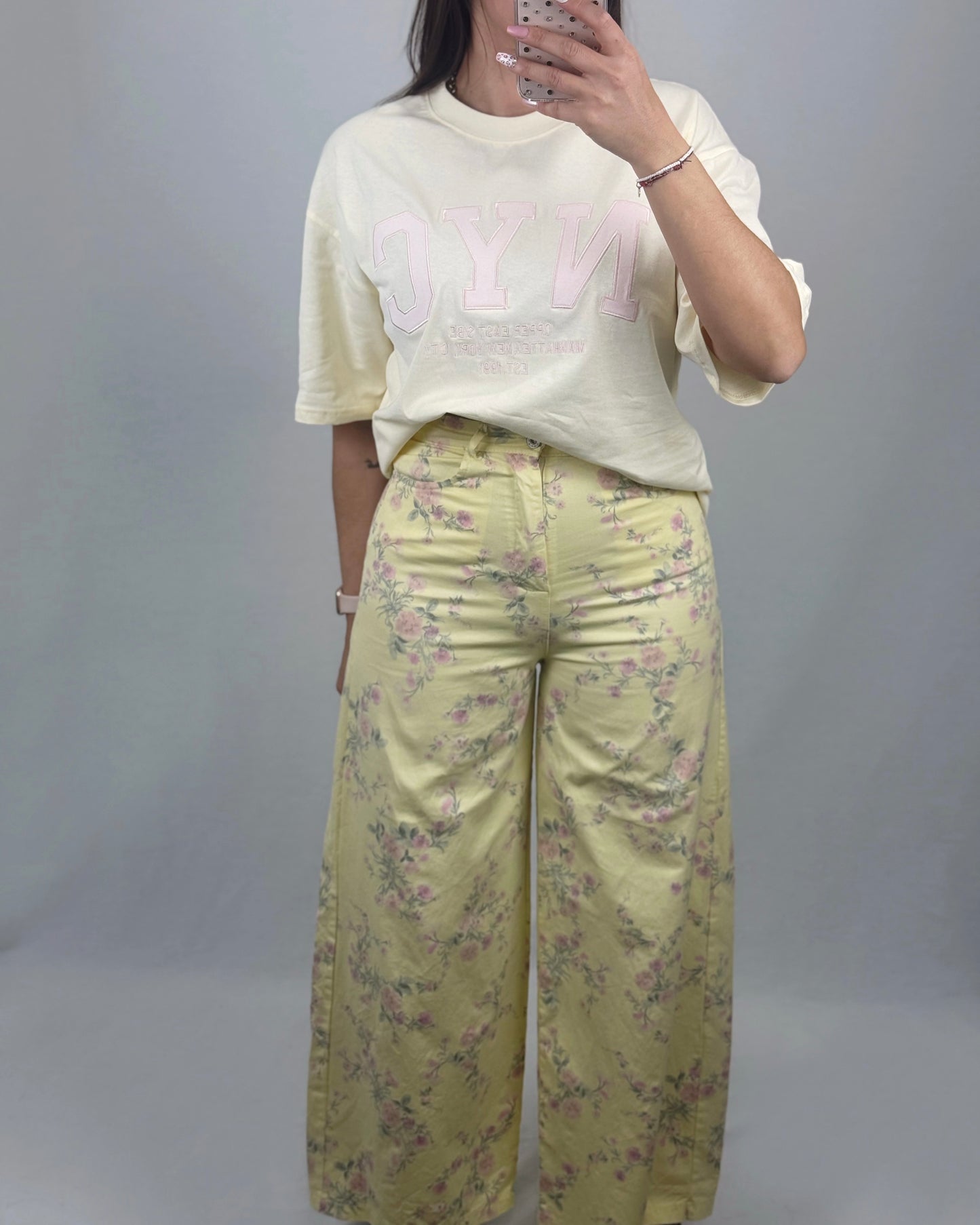 PANTALÓN FLORES YELLOW