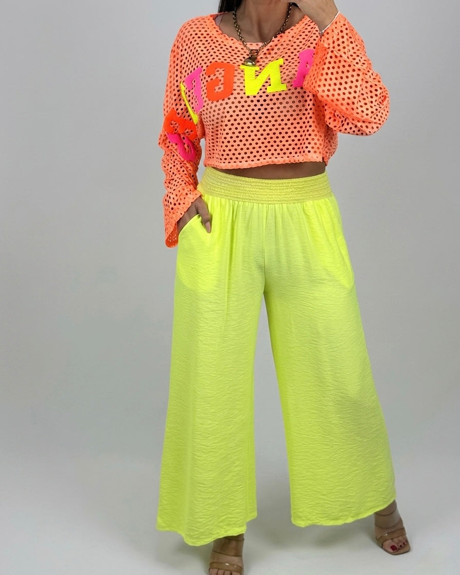 PANTALÓN FLÚOR AMARILLO