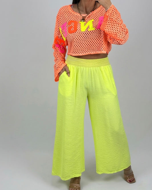 PANTALÓN FLÚOR AMARILLO