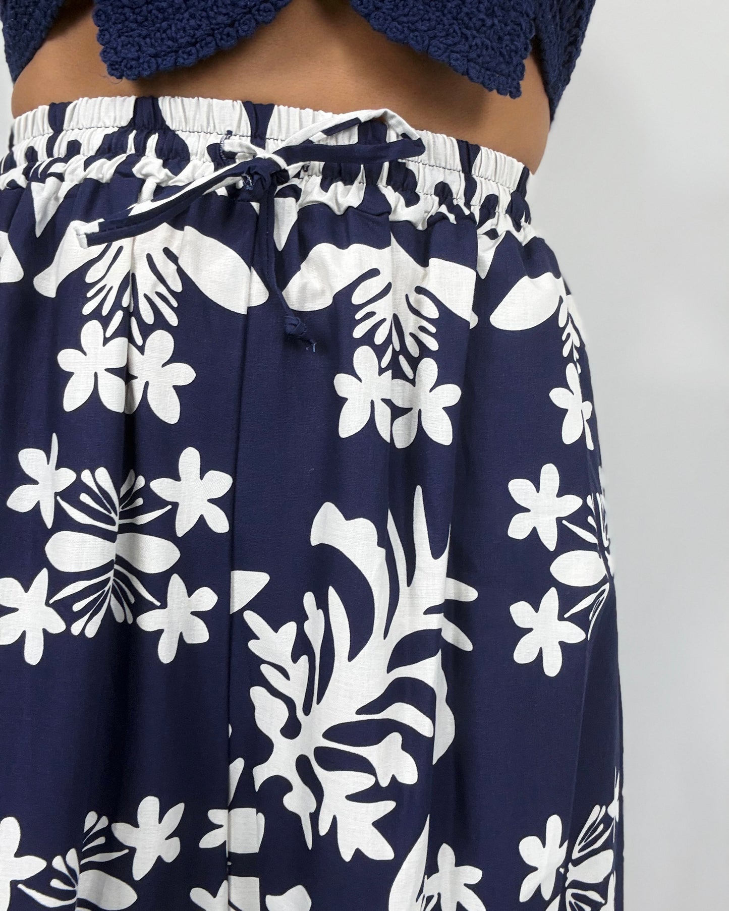 PANTALÓN FLORE BLUE&WHITE  LUMINA