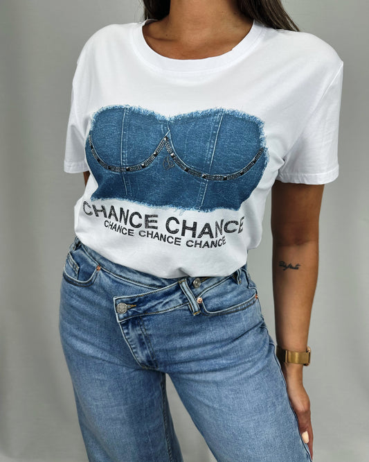 CAMISETA CORSET DENIM