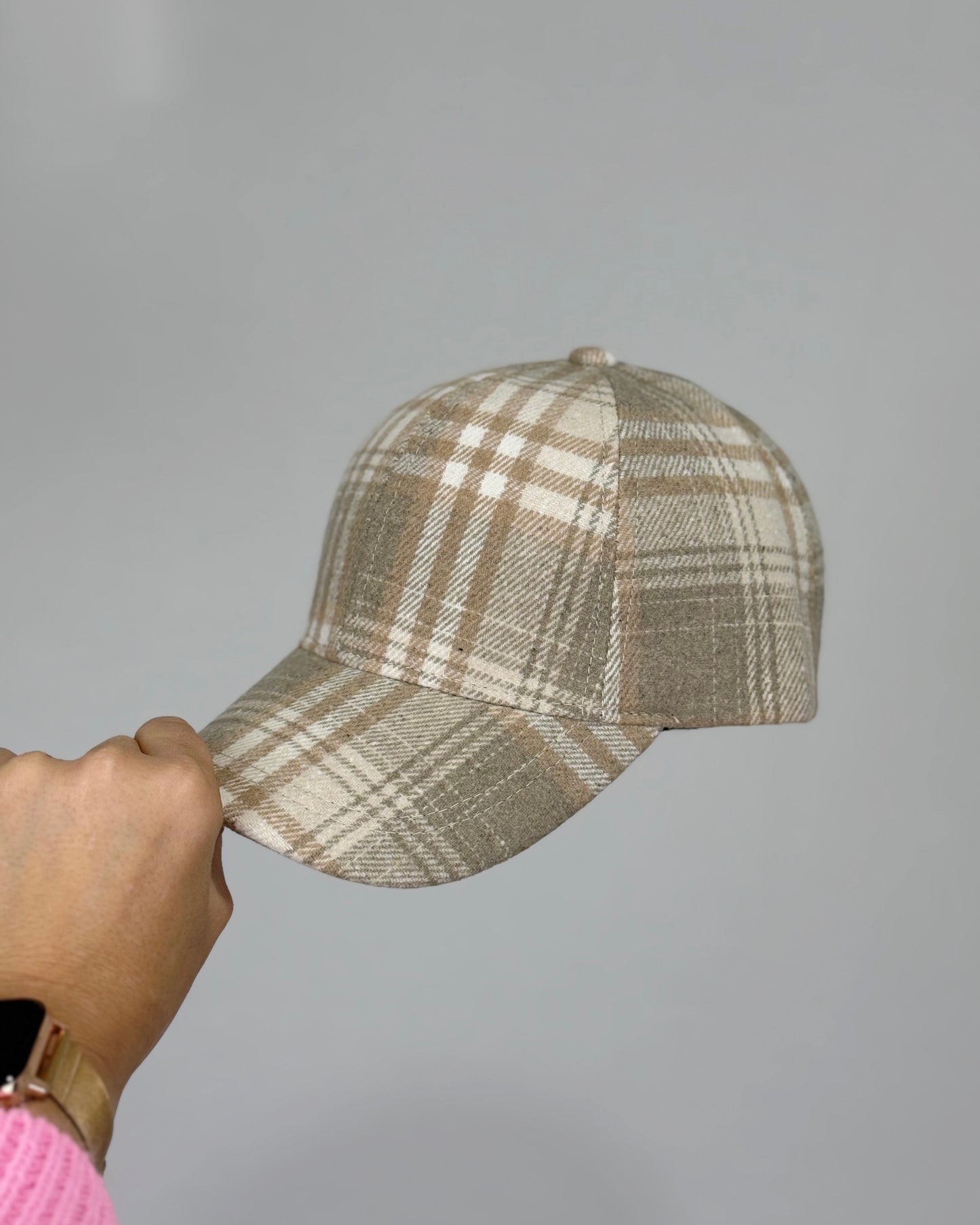 GORRA TARTÁN BEIGE