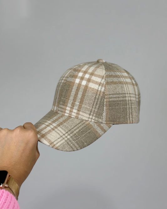 GORRA TARTÁN BEIGE