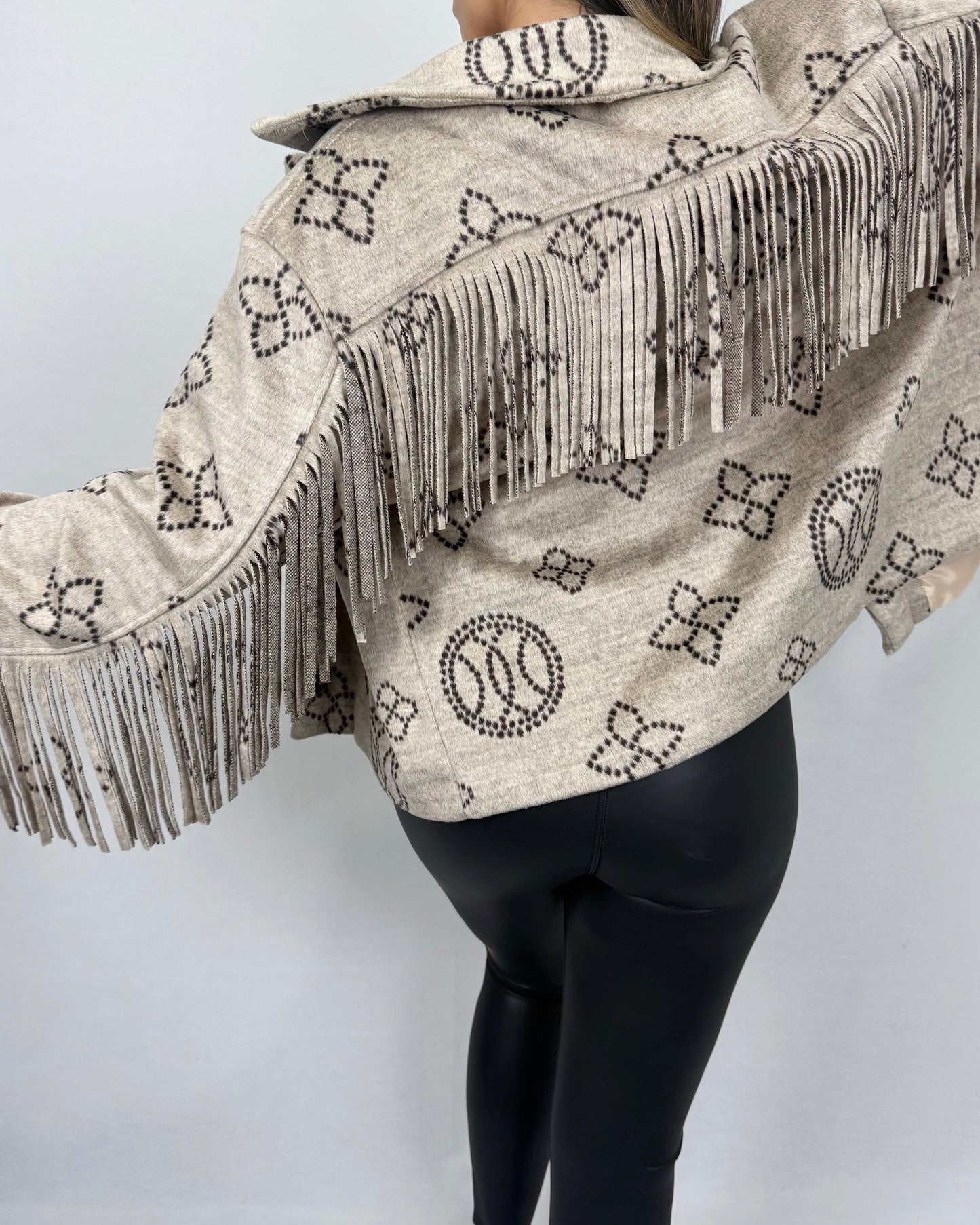 CHAQUETA FLECOS BEIGE