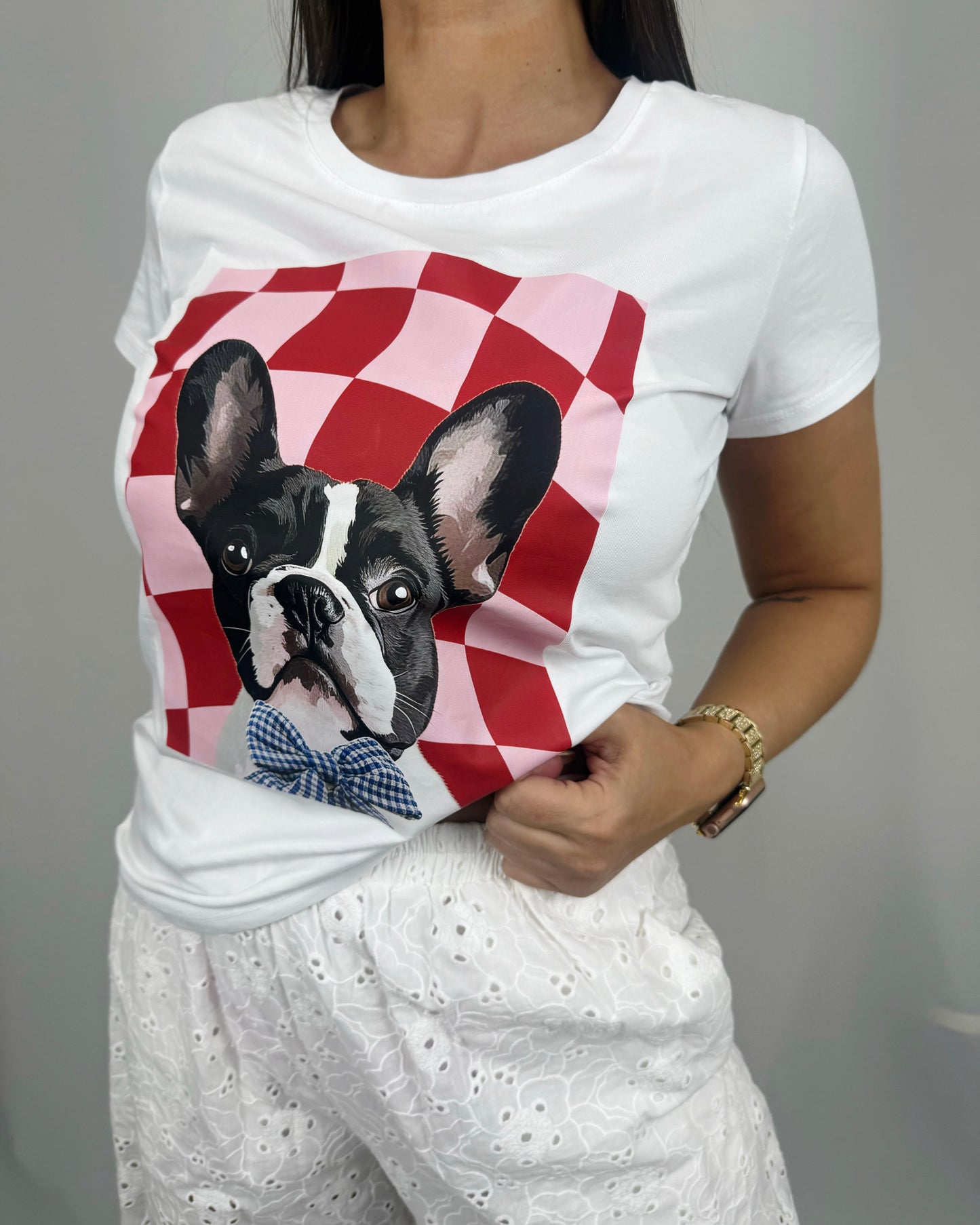 CAMISETA DOG REDPINK