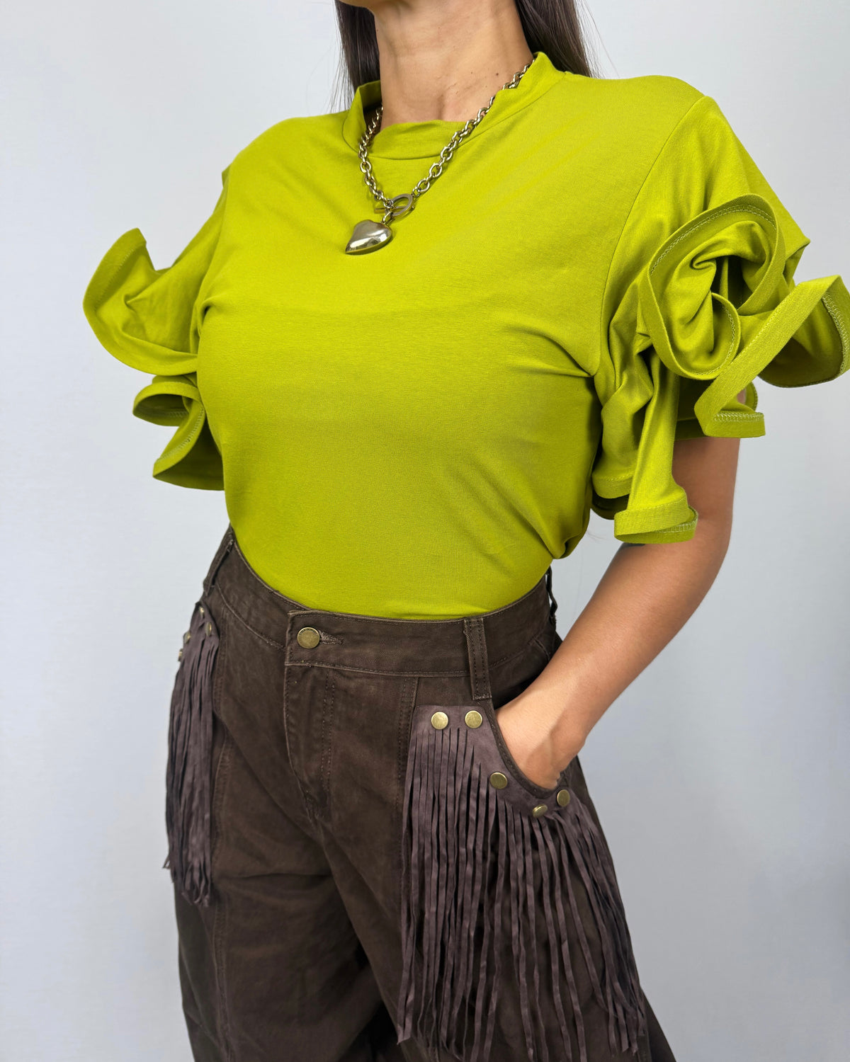 CAMISETA VOLANTE GREEN