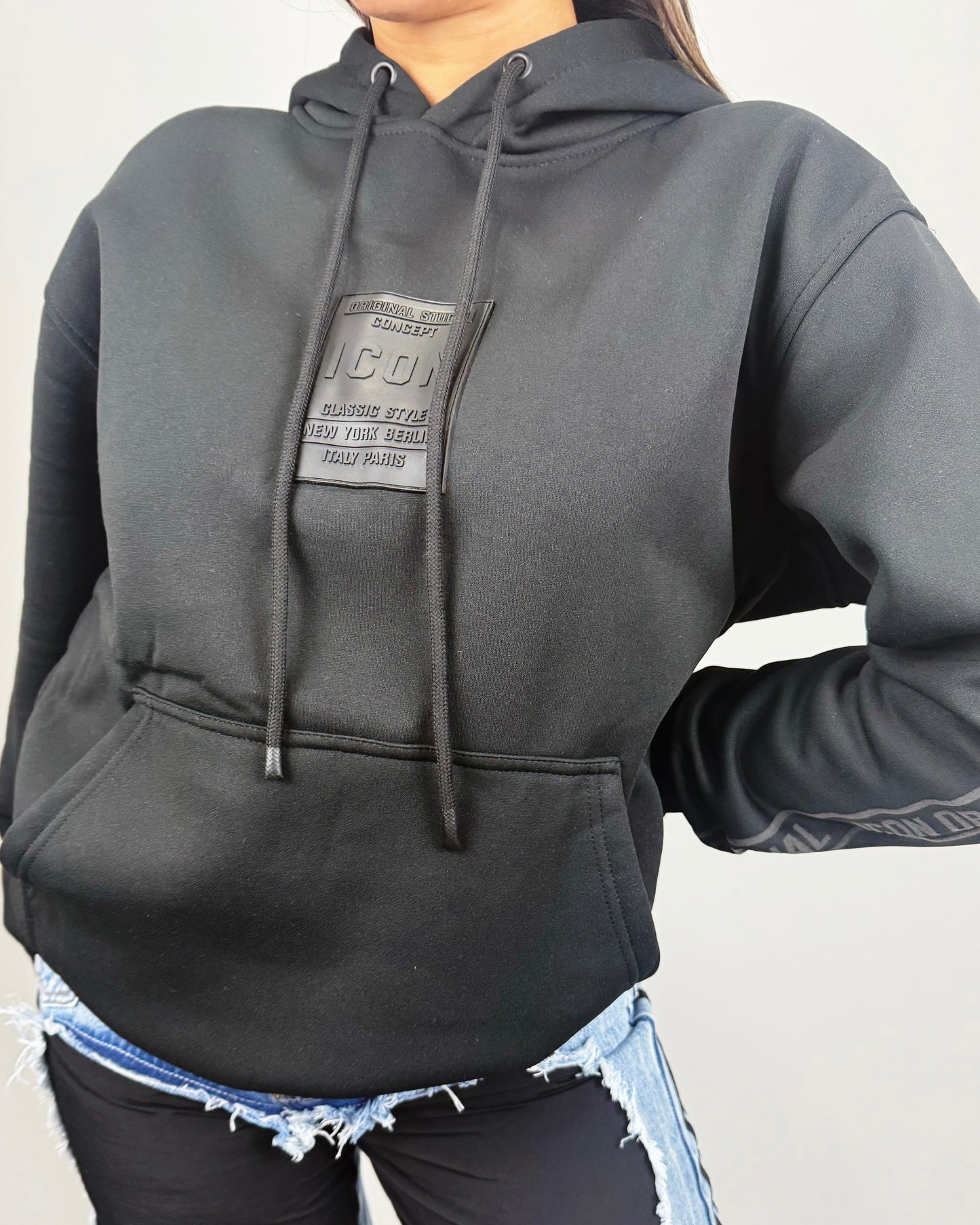 SUDADERA CONCEPT NEGRA