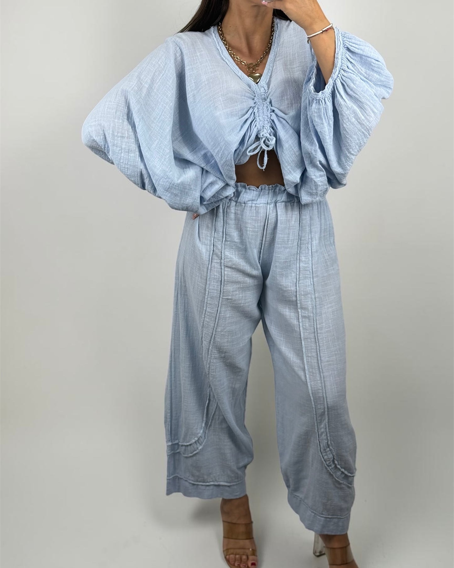 PANTALÓN LINO BLUE