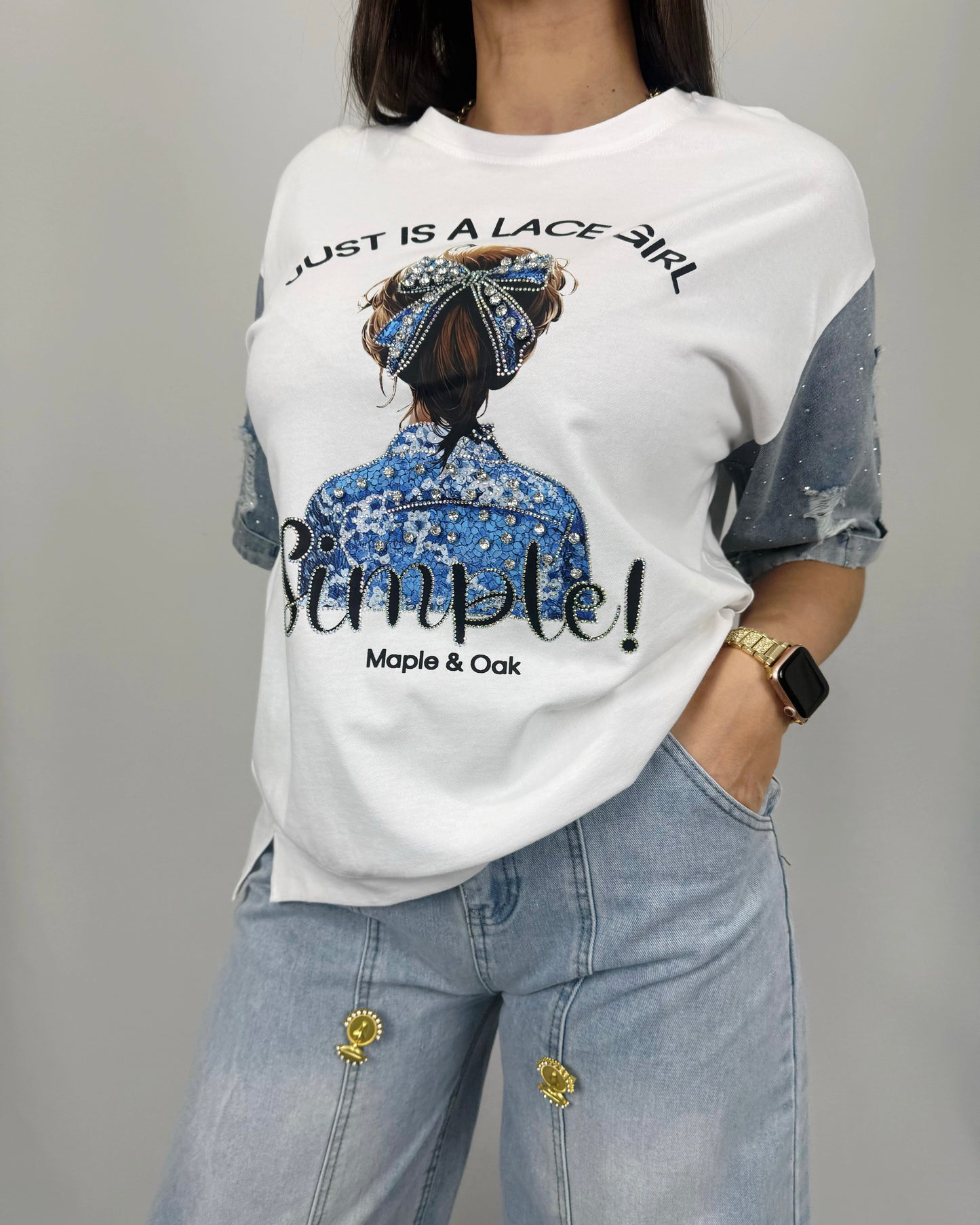 CAMISETA COMBINADA CHIC