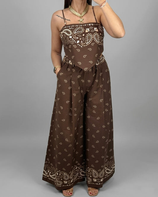 CONJUNTO PAISLEY CHOC LUMINA