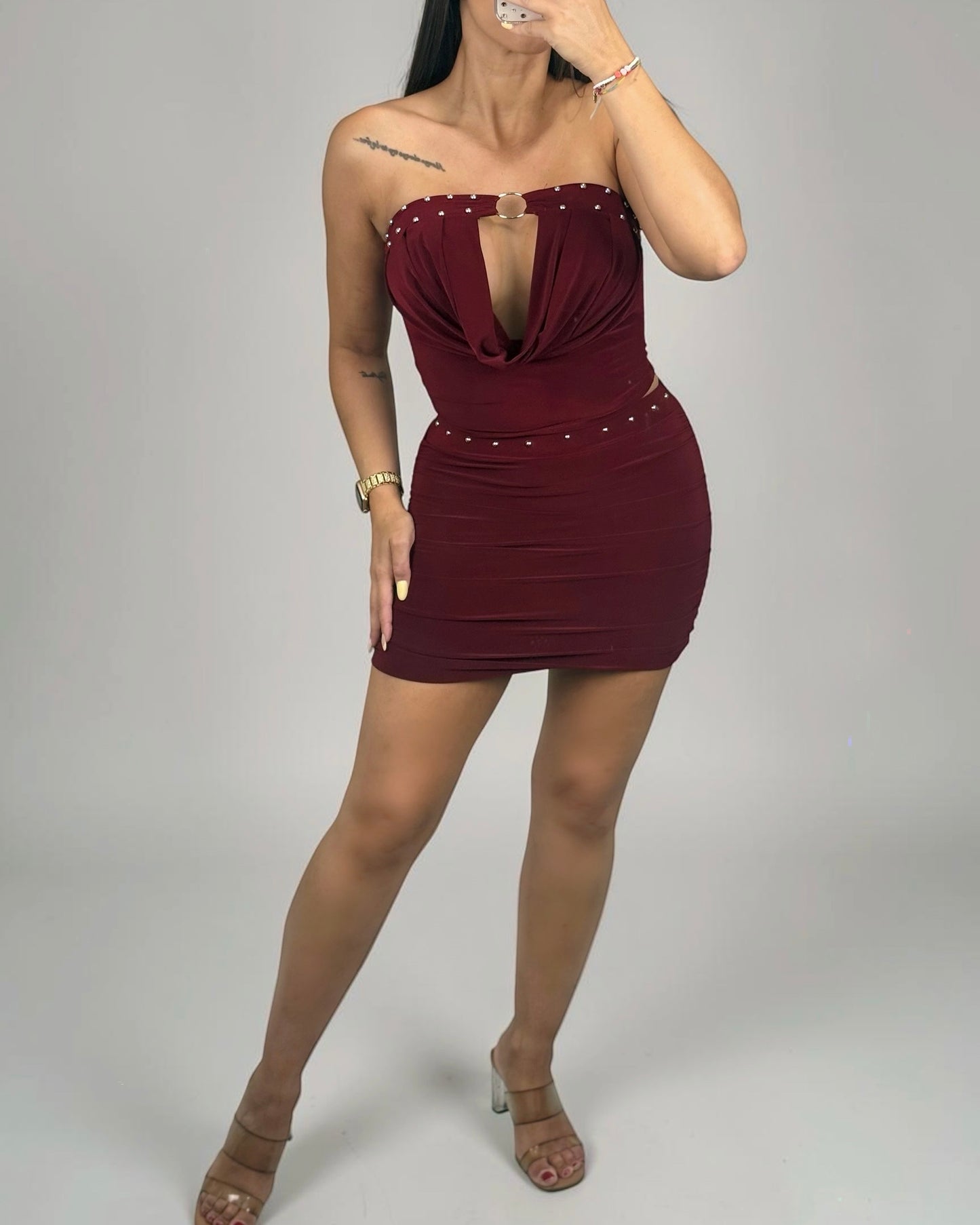 CONJUNTO TACH BURDEOS