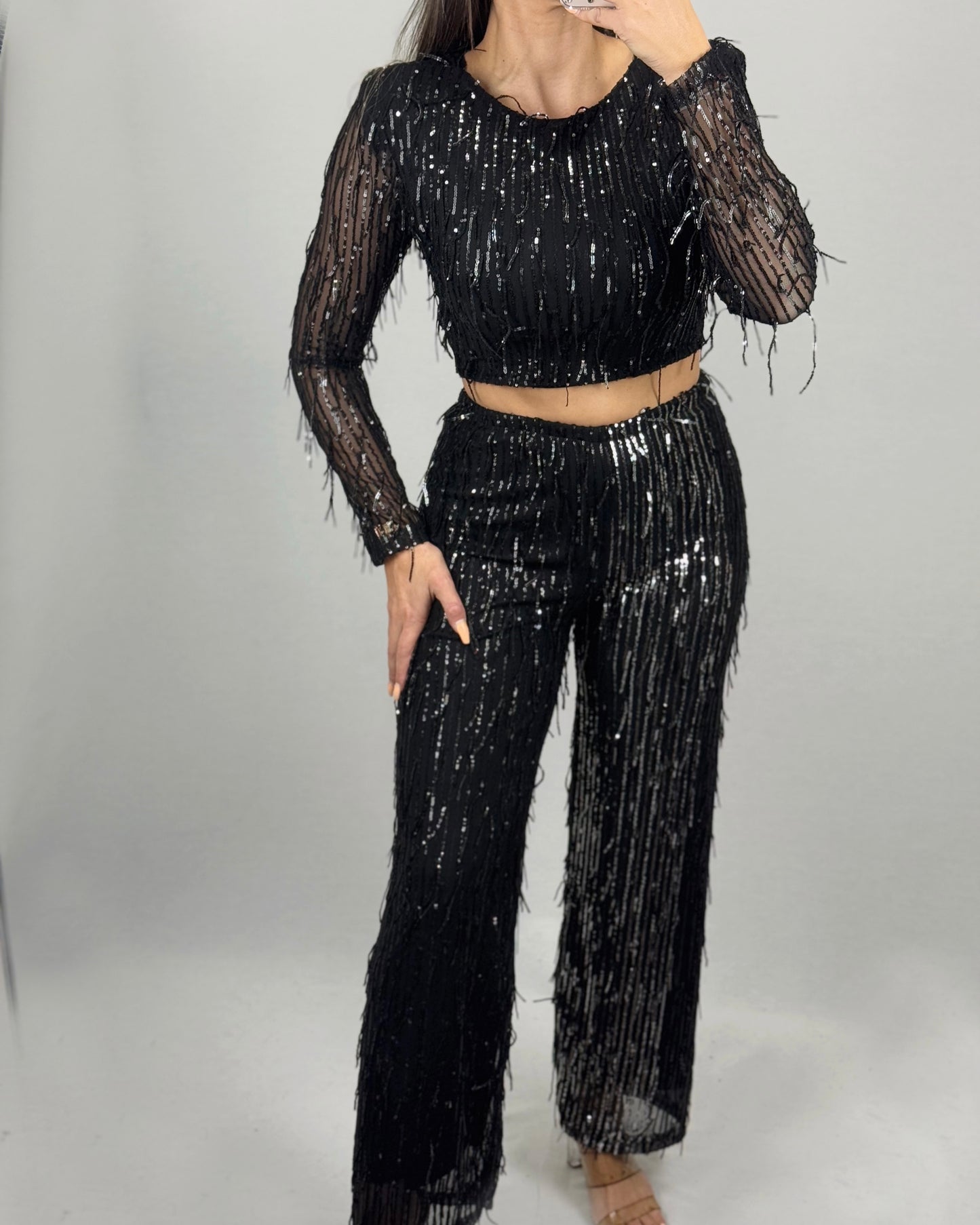 CONJUNTO LENTEJUELAS BLACK