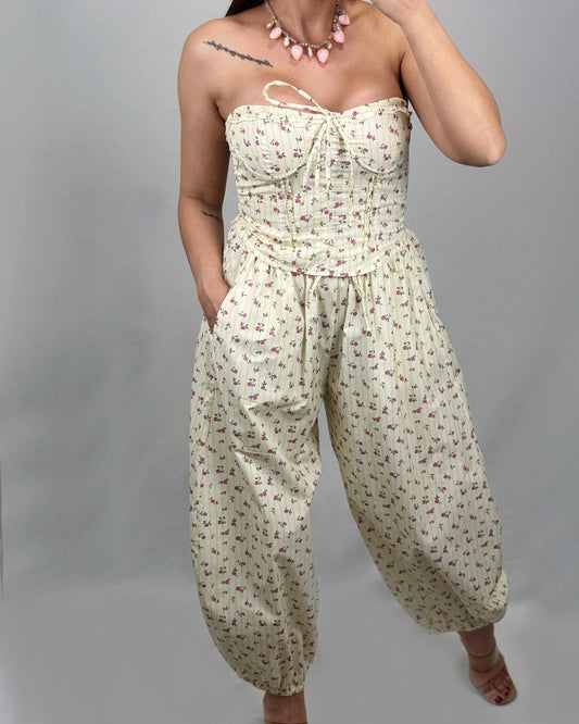 PANTALÓN FLORES YELLOW LUM