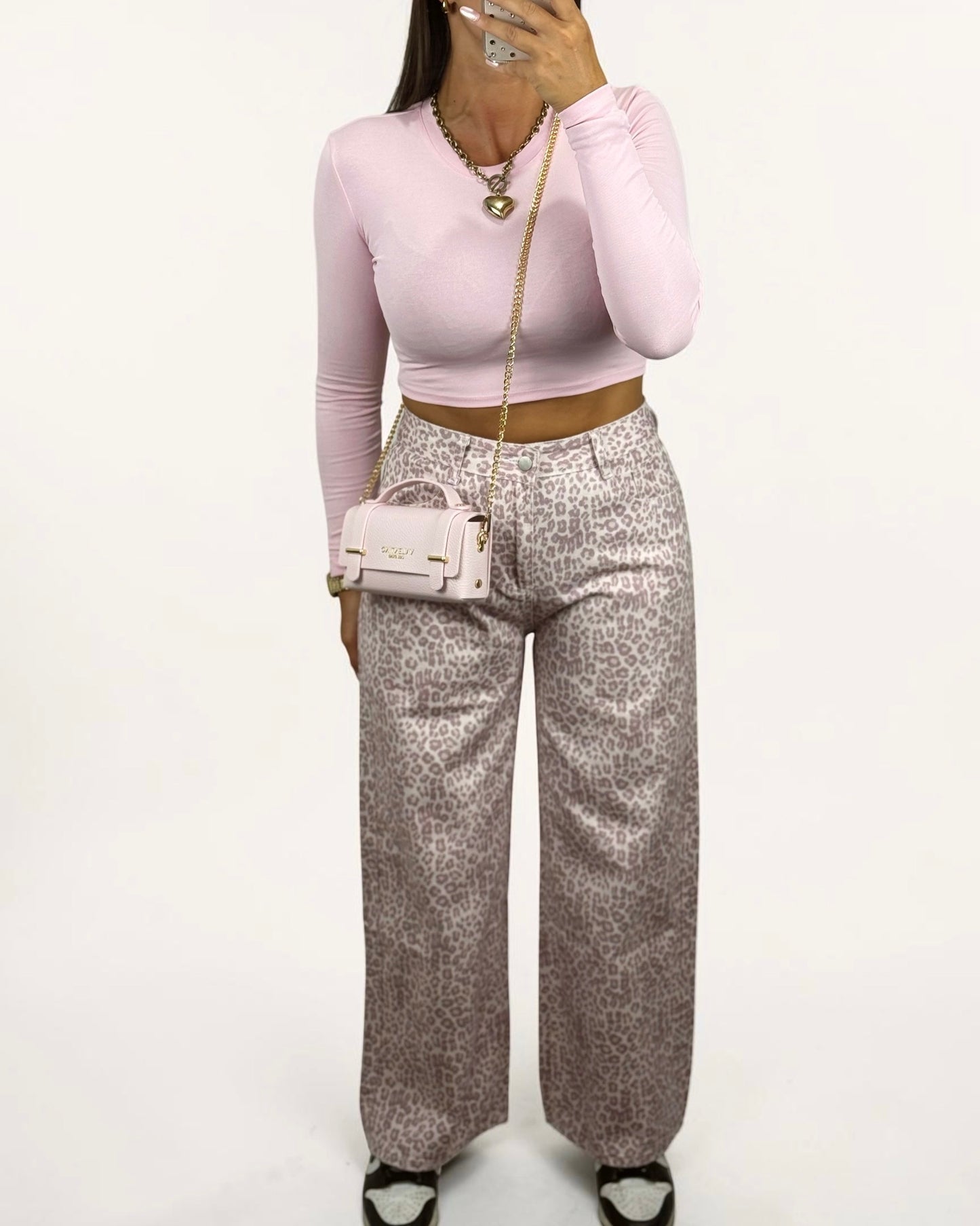 PANTALÓN DENIM LEO PINK