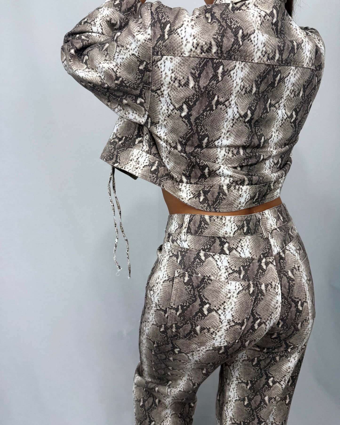 CHAQUETA DENIM SNAKE
