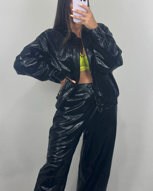 CHAQUETA POLIPIEL BLACK LUM