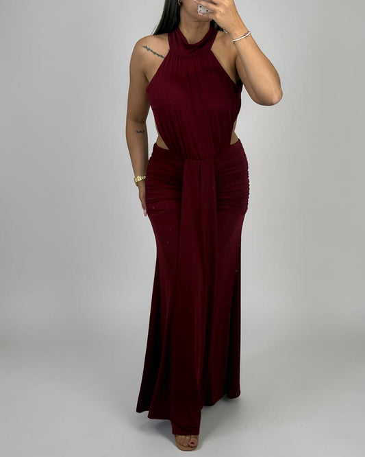 VESTIDO ELEGANCE BURDEOS