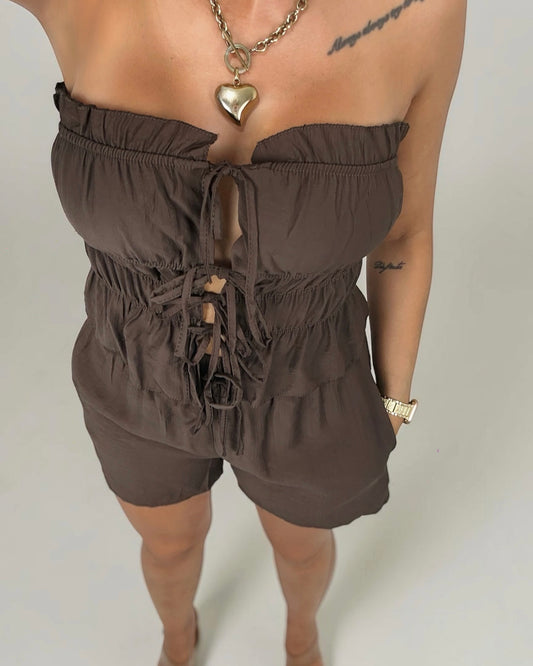 CONJUNTO FRUNCE CHOCO