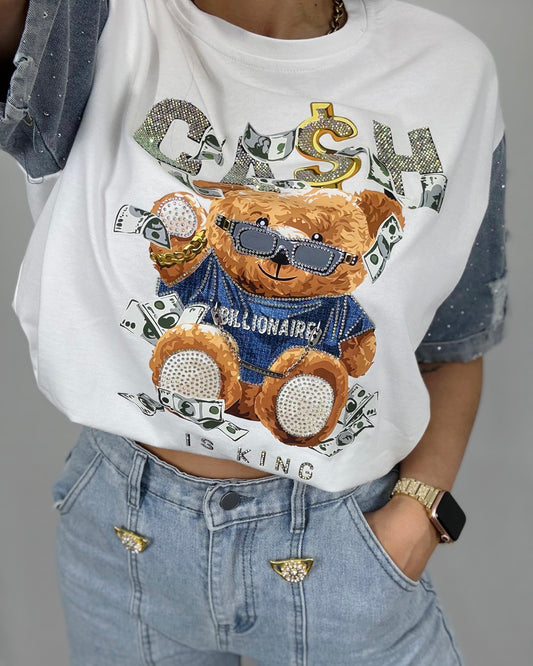 CAMISETA COMBINADA OSO