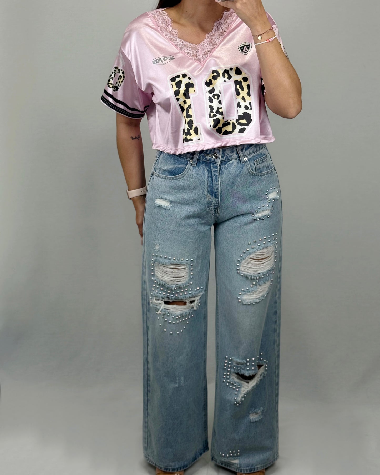 PANTALÓN DENIM ROLL