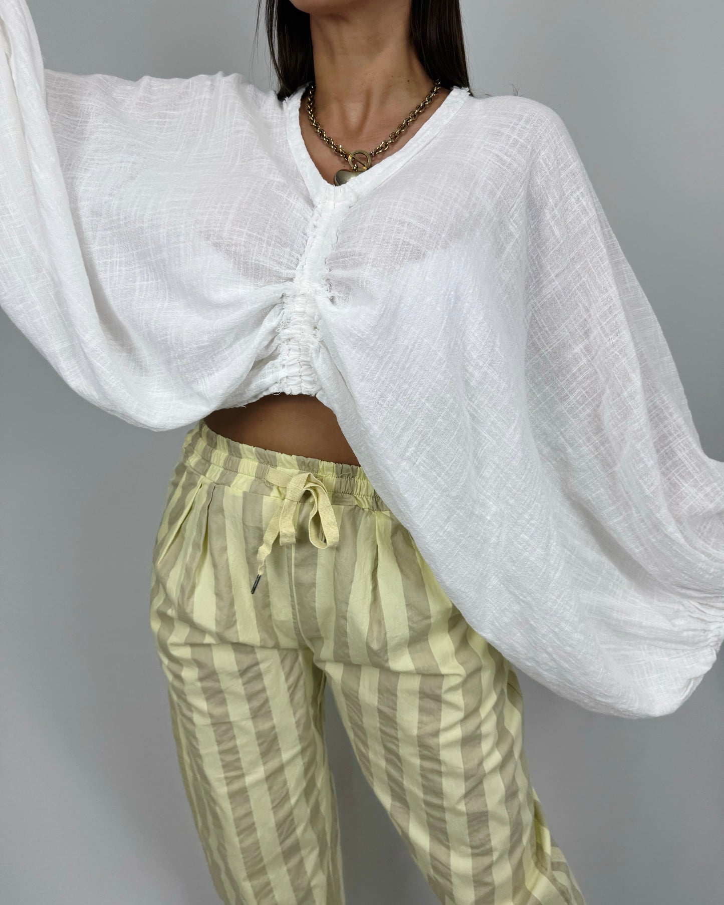 BLUSA LINO WHITE