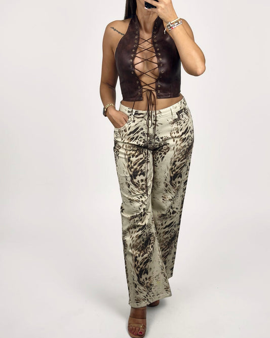 PANTALÓN DENIM LEO BEIGE