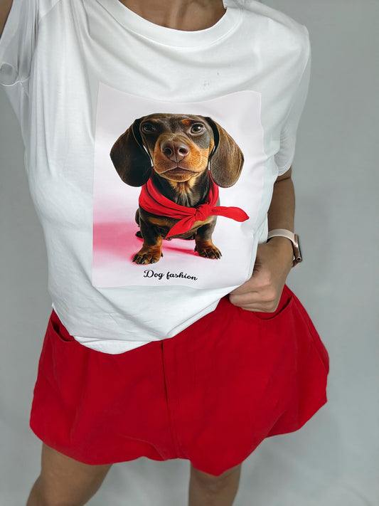 CAMISETA DOG RED