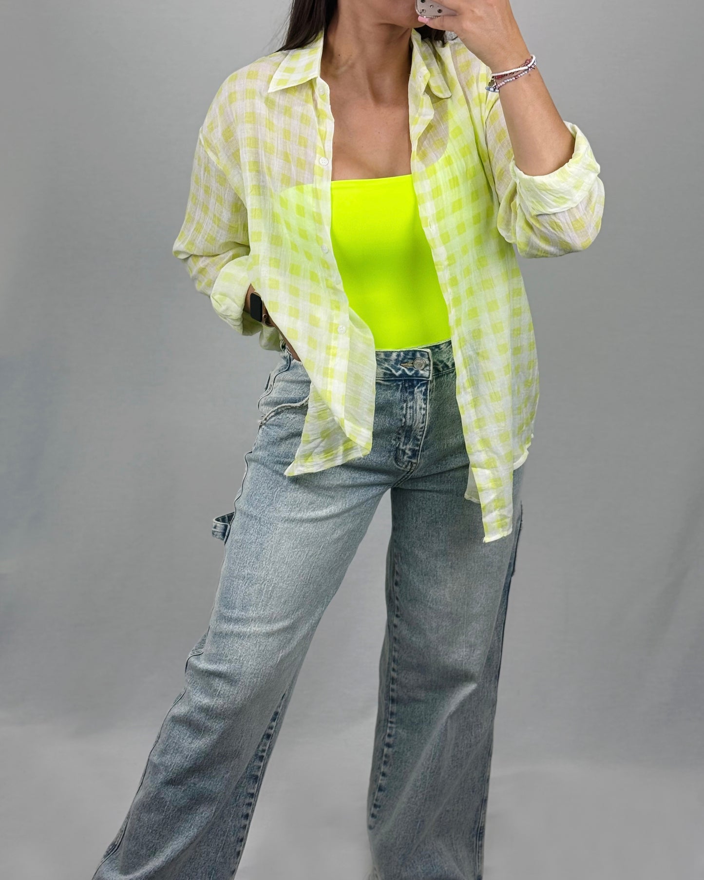 CAMISA CUAD FLÚOR