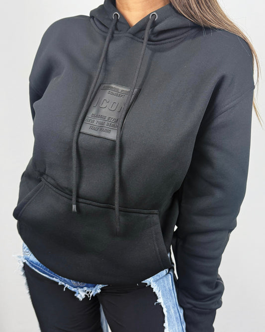 SUDADERA CONCEPT NEGRA