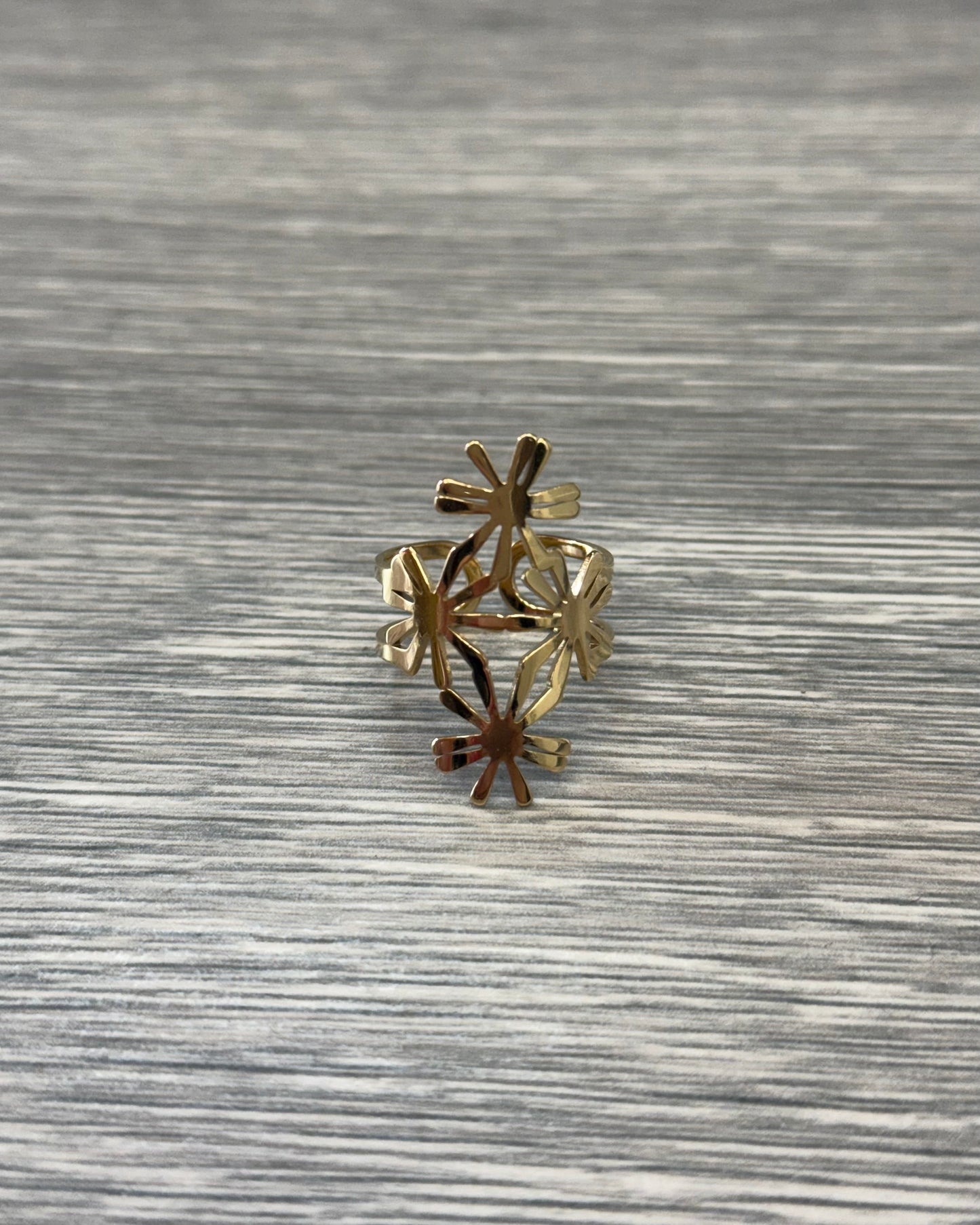 ANILLO FLORES GOLD