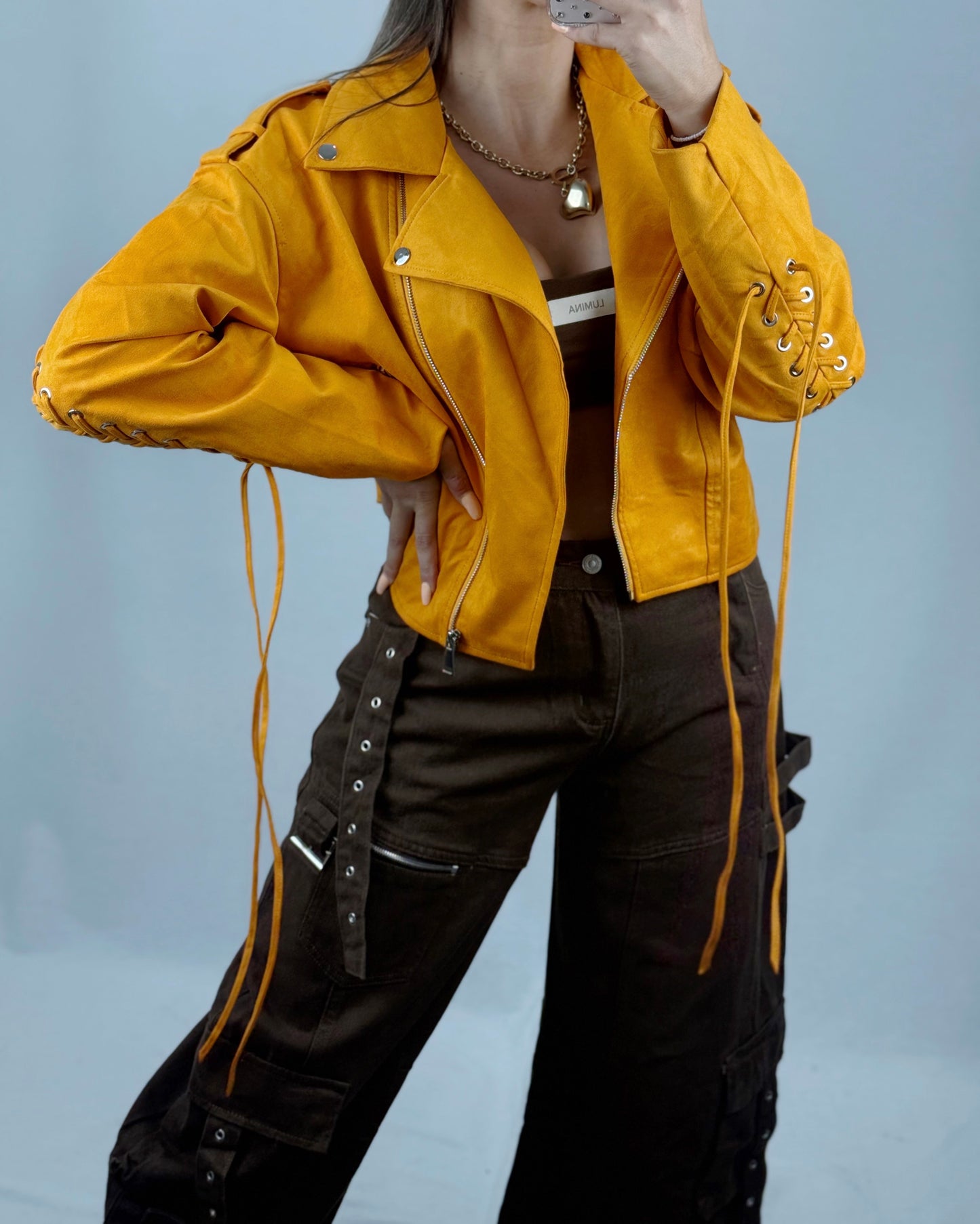 PANTALÓN CARGO DENIM CHOC